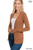 Elegant Snap Button Ribbed Sweater Cardigan - Versatile & Cozy for Fall/Winter