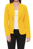 Open front Long sleeves Casual fitted style blazer