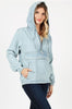 Stylish Ladies Denim Jacket with Hoodie & Zip Details - Versatile and Trendy