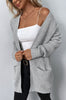 Chic Waffle Knit Open Front Cardigan - Cozy & Stylish with Front Pockets