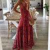 Women's Sexy Slip Skirt Bohemian Print Dress