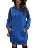 Women's Round Neck Long Sleeve Fashion Trend Casual Sweater Dress