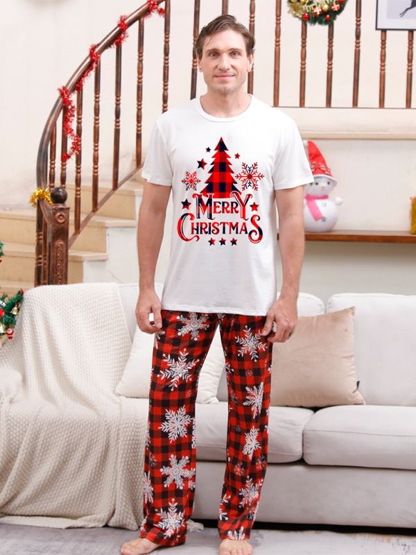 New Christmas Parent-Child Pajama Set Printed Homewear