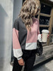 women's patchwork knitted top long sleeve colorblock knitted sweater