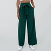 Women's Solid Color Tie Waist Wide Leg Pants