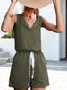 Women's Knitted Sleeveless Button Casual Jumpsuit