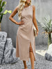 Summer Temperament Waistless Long Sleeveless Sundress