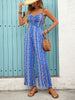 Holiday ethnic style suspender jumpsuit