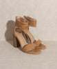 Thick Ankle Strap Block Heel.