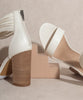 Thick Ankle Strap Block Heel.