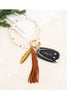 Boho Stone Key Ring Bracelet