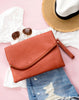 Foldover Envelope Clutch Handbag - Easy Carring