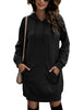 Women's Round Neck Long Sleeve Fashion Trend Casual Sweater Dress