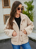 Woman'S Fall New Lapel Single Breasted Pocket Long Sleeve Fashion Loose Fur Coat