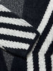 Women’s Diamond Stripe Print Long Knit Cardigan