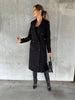 Women’s Classy Business Casual Overcoat With Button Fastens And Front Pockets