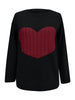 Women's knitted sweater plus size love knitted pullover sweater women