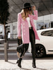 Autumn and winter long sleeve double breasted woolen coat