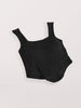 Solid color inner and outer wear slim-fit irregular beautiful back tank top