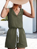 Women's Knitted Sleeveless Button Casual Jumpsuit