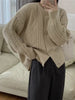 Chic Women's Twist Button Knitted Cardigan - Leisure Style for Spring/Summer